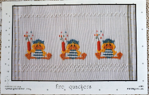 Little Memories Smocking Plate Fire Quackers 059 OOP